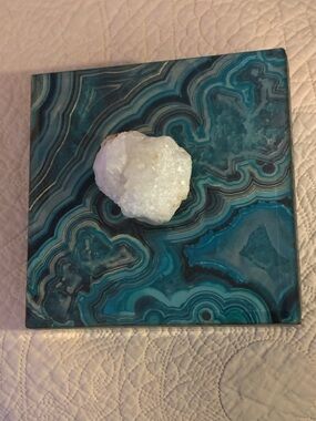 Artemis Dyed & Polished Blue Agate Box